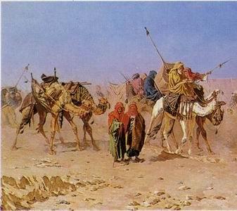 unknow artist Arab or Arabic people and life. Orientalism oil paintings 161